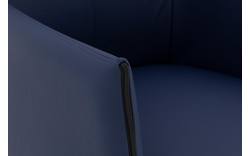Goossens eetkamerstoel funk blauw leer - 8227236-01
